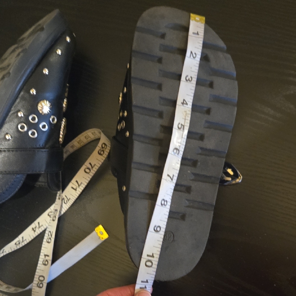 SHEIN Black Clogs with Silver Embellishments - Picture 7 of 8